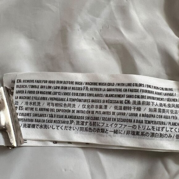 Hollister Faux Fur Hood Parka Coat Womens Sz L Olive Green Cozycore Winter - Picture 10 of 13